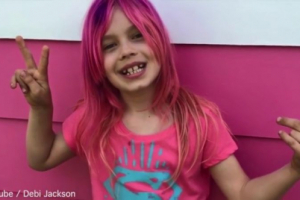 Transgender child Avery Jackson in this undated video. <br/>YouTube video screencap