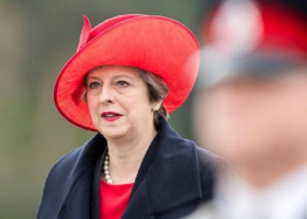 British Prime Minister Theresa May attends the Sovereign's Parade at the Royal Military Academy Sandhurst, Britain. <br/>Reuters 
