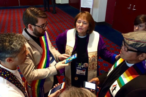 Karen Oliveto is the first openly lesbian elected bishop of the United Methodist Church. Her election has caused ripples across the denomination. <br/>Facebook/Karen Oliveto