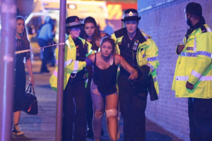 Ariana Grande concert at the Manchester Arena ended in mass evacuation after explosions reported after pop star's final song.  <br/> Joel Goodman/London News Pictures/Zuma