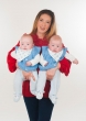 Mother Becky Anderson with Twins 