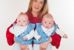 Mother Becky Anderson with Twins 