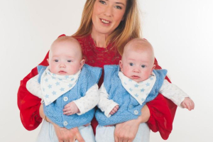 Brave Becky Anderson was advised to abort her twin boys Preslee and Buddy by doctors. <br/>The Sun 