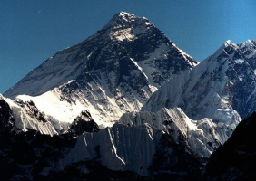 Mount Everest as seen from peak Gokyo Ri in Nepal. <br/>Hans Edinger/AP