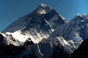 Mount Everest as seen from peak Gokyo Ri in Nepal. <br/>Hans Edinger/AP