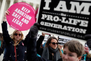 Pro-life and Pro-Choice Activists Gathering  <br/>Thomas Reuters Foundation News