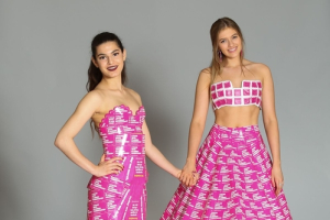 Two teenage girls honoring Planned Parenthood with a fashion show <br/>Getty Images