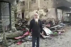 This image made from undated militant video which could not be independently verified shows Father Teresito Suganob.  <br/>Militant Video via AP