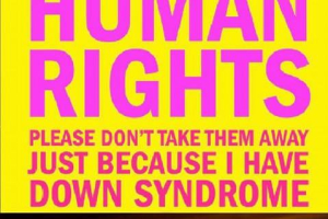 Charlotte Fien Addresses Human Rights Committee, reminds the public that Down's Syndrome sufferers are 