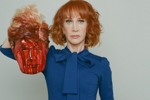Kathy Griffin has been widely condemned for the grotesque image. <br/>Twitter