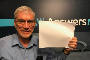 Answers in Genesis president Ken Ham captioned this photo: 