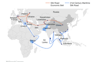 The One Belt One Road (OBOR) initiative is set to revolutionize the way trade works across several continents. <br/>McKinsey & Company