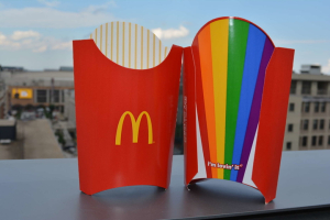 The limited-edition fry boxes will be used for large french fry orders from June 9 through June 11.  <br/>McDonald's
