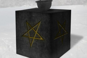 Satanic Temple war memorial concept art posted on February 24, 2017. <br/>The Satanic Temple/Instagram