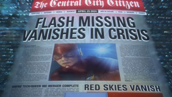 This particular excerpt was pulled from a paper in 2024, which is the future. Will Season 4 of The Flash reveal more details as it is shown from October 10, 2017 later this year? <br/>The CW