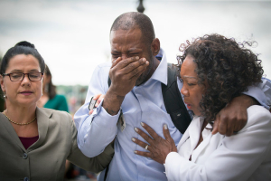Family and friends of Philando Castile after Jeronimo Yanez was found not guilty on all counts in the shooting death of Mr. Castile.  <br/>Elizabeth Flores/Star Tribune, via Associated Press