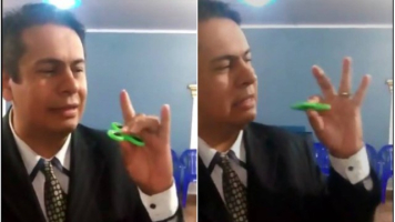 Pastor Juan Mariano said he believes the popular fidget spinner toy is 