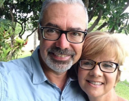 Former pastor Eddie Hilburn, 52, and his wife, Lisa. <br/>Twitter