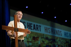 Bryant Wright, president of the Southern Baptist Convention, speaks during SBC's annual meeting in Phoenix, Ariz., which took place June 14-15, 2011. <br/>Baptist Press / Bill Bangham