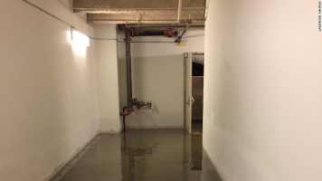 Images shared on social media showed the flooded interior of Lakewood Church <br/>Twitter