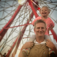 Indiana enjoys the fair with Rory Feek. <br/>Facebook