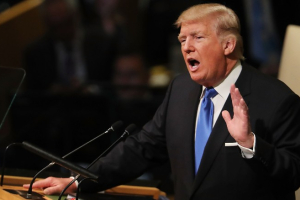 President Donald Trump on Tuesday delivered his inaugural address to the United Nations and threatened to 