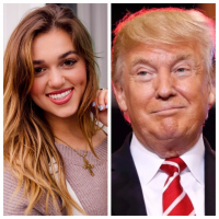 Sadie Robertson has urged her fellow millennials to pray for U.S. President Donald Trump - even if they disagree with his policies.  <br/>Getty/Facebook