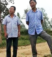 Liu Zigeng (left) threatened to kill a Christian family whose land he and others had seized, according to China Aid Association. <br/>China Aid