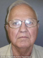 Garry Evans (pictured), 72, was arrested on Wednesday on at least a dozen child molestation charges <br/>City of Rushville Police Department