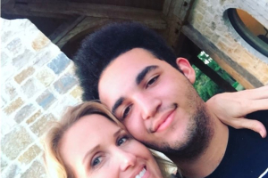 Korie Robertson pictured with her adopted son, Willie. <br/>Instagram