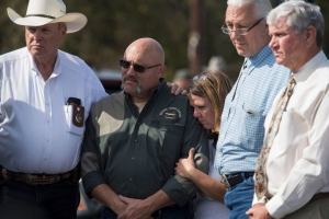 Pastor Frank Pomeroy was out of town when he got the news his 14-year-old daughter, Annabelle, was among 26 people killed in the mass shooting at the First Baptist Church.<br />
 <br/>AP Photo