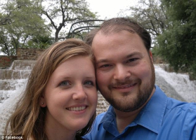 John Holcombe (right) lost his pregnant wife, Crystal Holcombe (left), in Sunday's massacre at a Texas church. <br/>Facebook