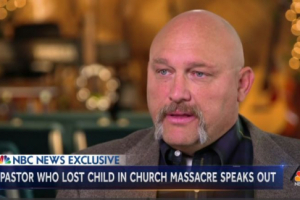 First Baptist Church Pastor Frank Pomeroy of Sutherland Springs, Texas, in an interview with NBC News on November 22, 2017. <br/>NBC