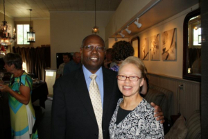 Dr. Julius Zant, pastor of St. Andrews Episcopal Church, pictured with a congregation member.  <br/>ABC