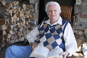 Billy Graham, who currently resides in Montreat, North Carolina, this year ranks among the Gallup Poll’s annual list of most-admired men for a record 61st time. <br/>Billy Graham Evangelistic Association 
