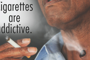 New FDA Graphic Warning against smoking reading <br/>U.S. Health and Human Services