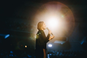 Christine Caine speaks at the Passion 2019 Conference. <br/>(Photo: Passion 2019 Conference)