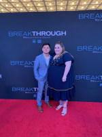 Chrissy Metz and John Smith appear at the red carpet premiere of 