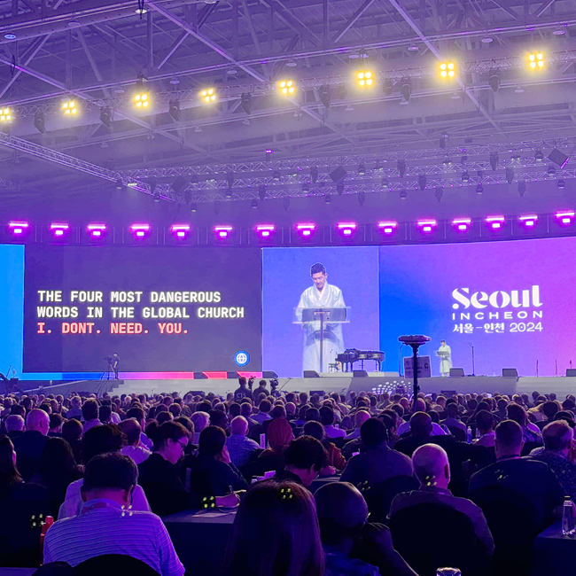 Michael Oh, Global Executive Director of the Lausanne Movement, Speaking at the Fourth Lausanne Congress on World Evangelization (Photo Source: Lausanne Movement Facebook)