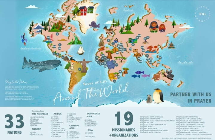 ROLCC Global Missions Map (Front)