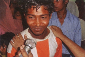 This young man was healed from dumbness and deafness at an India Christian Ministries meeting in Faythabad, India. <br/>Intercede International