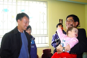 World tennis champion, Michael Chang's, visit to the Prince of Peace Children's Home orphanage in Tianjin, China. <br/>Prince of Peace Foundation