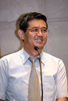 Pastor Hung Yu-jian speaks during the <br/>Korea Christian Today