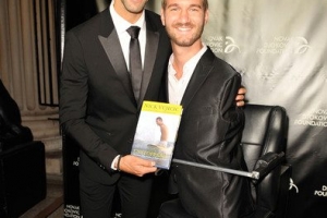 Nick Vujicic standing with Novak Djokovic at his Foundation's Charity Event in New York City September 12th, 2012. <br/>Nick Vujicic's Facebook Page