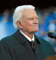Billy Graham tied for third in this year’s voting, along with Mitt Romney, George W. Bush and Pope Benedict XVI. <br/>
