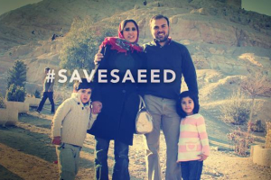 Pastor Saeed Abedini, his wife Naghmeh and his two children in this undated family photo. <br/>