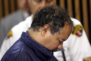 Ariel Castro appears in Cleveland Municipal court Thursday, May 9, in Cleveland. Castro was charged with four counts of kidnapping and three counts of rape. Ariel Castro was charged while his brothers, Pedro and Onil Castro, were held but faced no immediate charges. <br/>Tony Dejak/AP