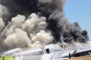 An Asiana Airlines Boeing 777 crashed while landing at San Francisco International Airport. <br/>