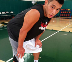 Jeremy Lin posted on Sina Weibo a picture of himself after practice. <br/>Weibo