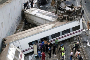 Wednesday night’s train wreck in Santiago de Compostela, Spain has killed 78 passengers to-date, some of which were from the United States and from Mexico. <br/>Lavandeira Jr / EPA